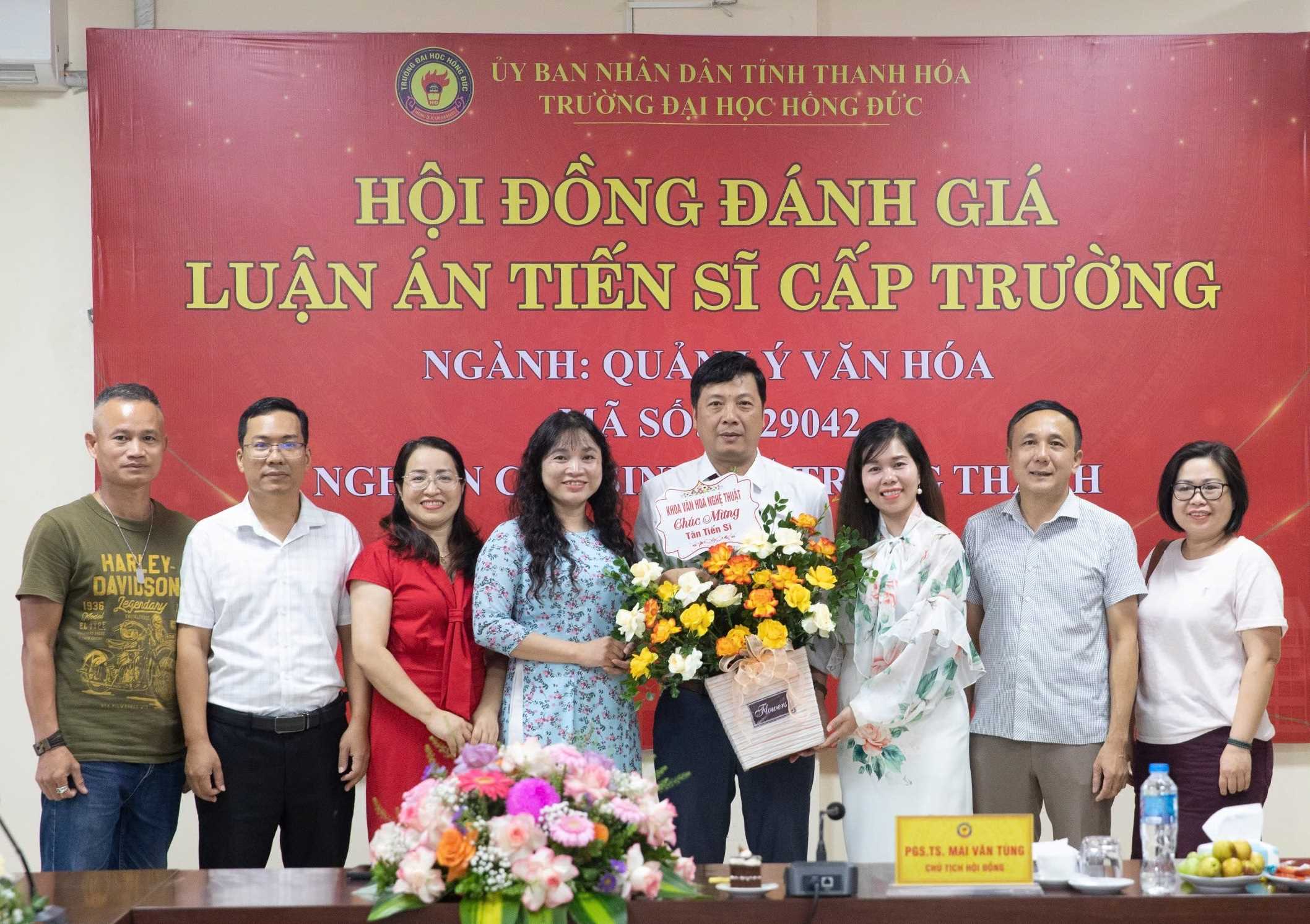 Nghiên cứu sinh Vũ Trọng Thành, Bộ môn Đồ họa, Khoa Văn hóa – Nghệ thuật bảo vệ thành công luận án tiến sĩ